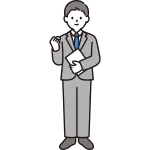 Business Person Taking A Guts Pose SVG Icon